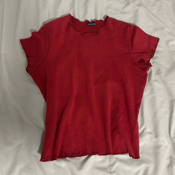 EUC red brandy melville crop top - Picture 1 of 2